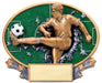 Xplosion 3D Oval Resin Soccer Plaque Male