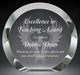 Luna Crystal Award with beautiful lined presentation box