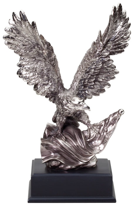 Silver Eagle Resin Trophy on Base