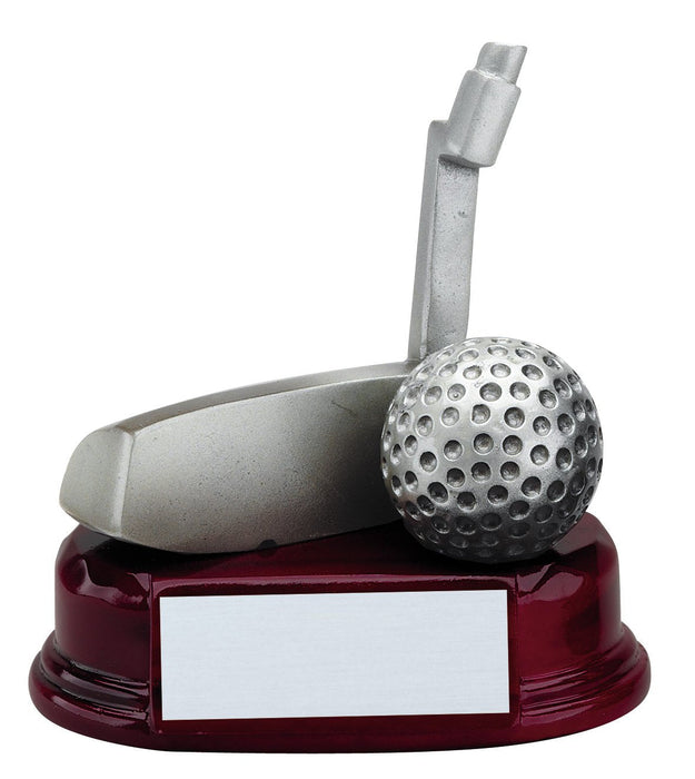 Golf Putter and Ball Trophy