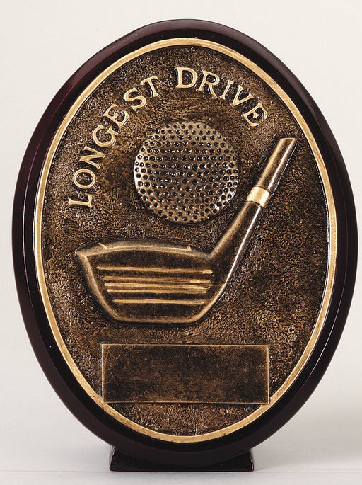 Longest Drive Golf Trophy Resin