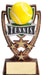 Four Star Tennis Colored Resin Trophy