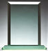 Large Beveled Glass Rectangle Award on Base